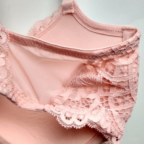 Auden Pink Lace Plunge PushUp Underwire Bra Target - Picture 10 of 16